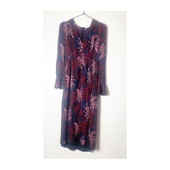 A.L.C. Printed Bailey V-Neck Dress 0 - Picture 3 of 8